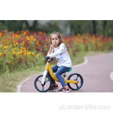 Mini bicicleta de equilíbrio de alumínio infantil sem pedais